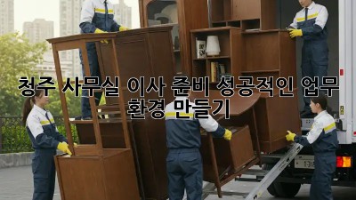 청주 사무실 이사 준비: 성공적인 업무 환경 만들기
